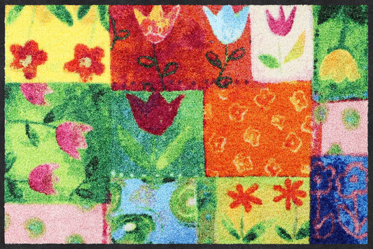  SALONLÖWE Fussmatte „Tulpenpatchwork“