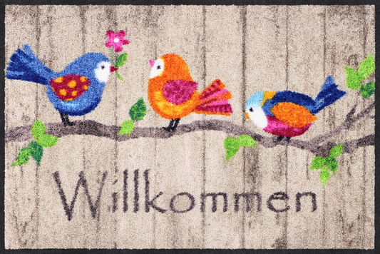  SALONLÖWE Fussmatte „Birds Wood“